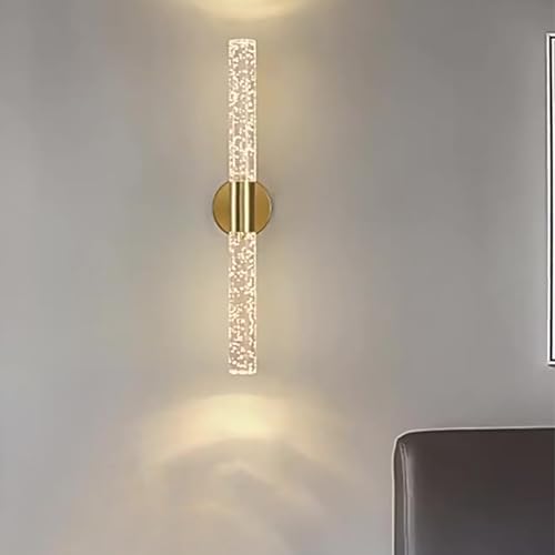 Lámpara de pared interior regulable con diseño moderno de cristal para decoración de salón 7