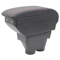 YJYWZH Armlehne Für Peugeot 208 2013-2018 - Doppelschicht Mit USB