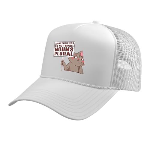 Apostrophes Don't Make Nouns Plural Funny English Teacher Trucker Hat
