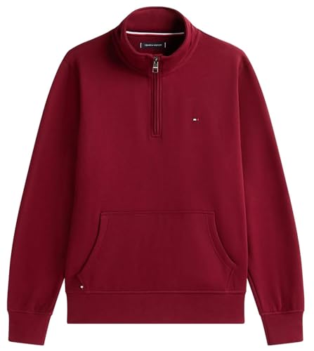 Pull Tommy Hilfiger homme zippé en maille regular fit col montant premium
