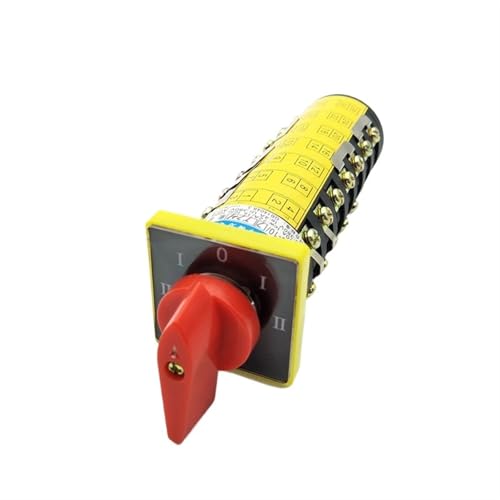 Interruptor de conmutación rotativo HZ5B-10 de 5 posiciones y 24 terminales