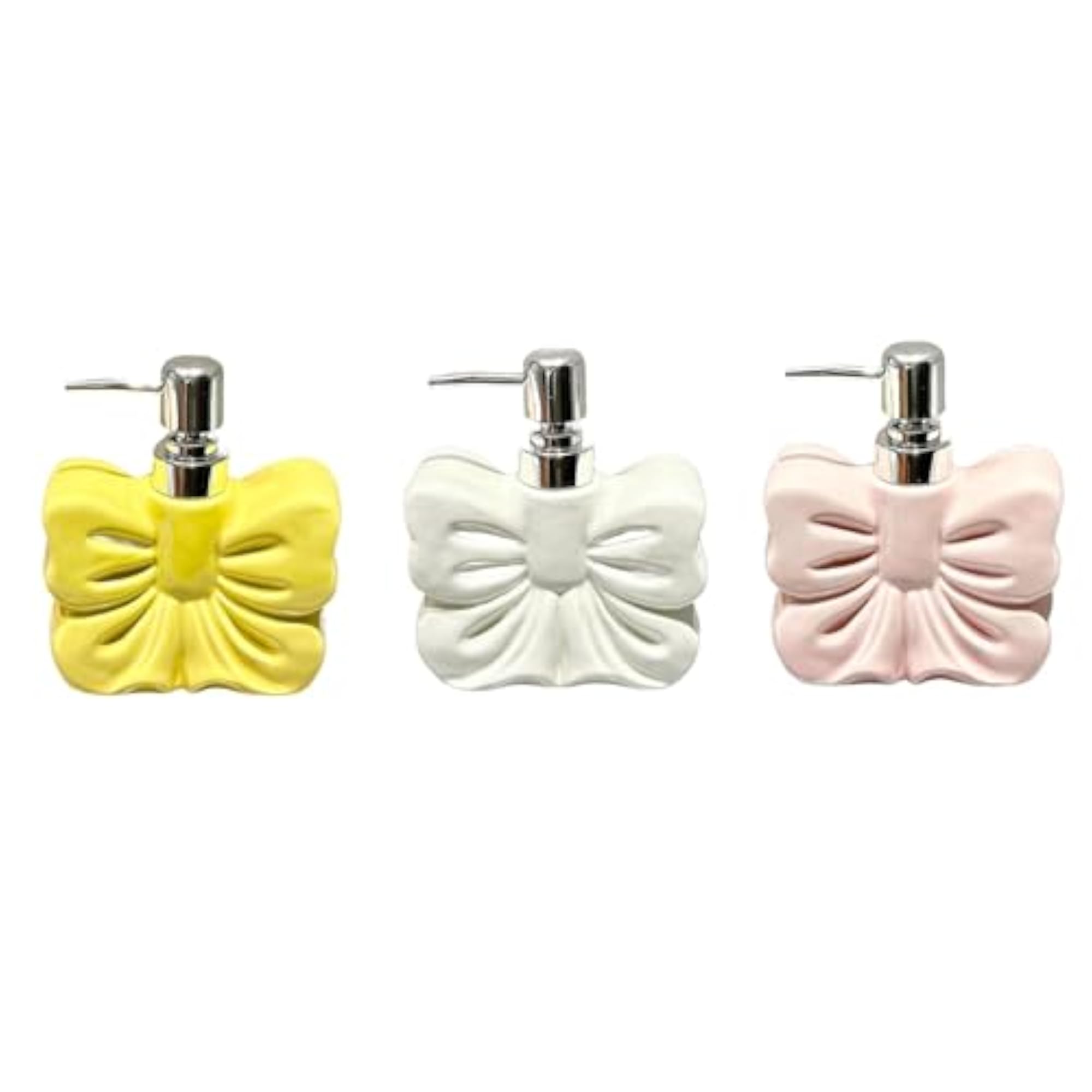 Decorative Bow Lotion Dispenser, Cute Bathroom Accessory