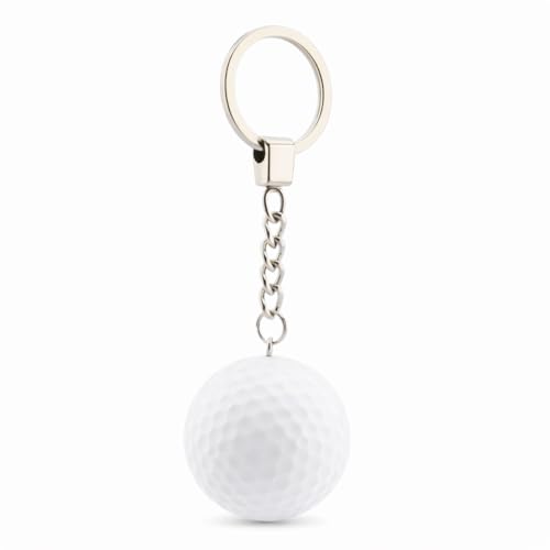 kcrygogo Real Golf Ball With Keychain Bag Pendant Decorations White