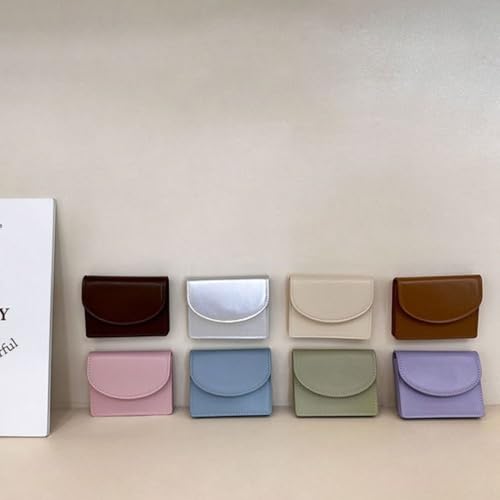 Cash Bag Dopamine Color PU Women Wallets Small Card Holders Female(black)3