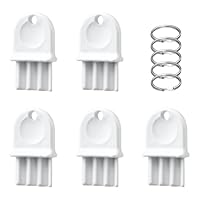 5 Stück Papierhandtuchspender Schlüssel, Kunststoff Schlüssel für Toilettenpapierspender Ersatz mit 5 Stück Halter-Schlüsselringen für Waffle Georgia Pacific Gewerbe Bürogebäude Wartung