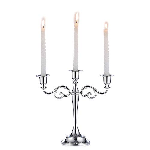 Sziqiqi Candelero con 3 Cabezas para Bodas Candelero De Aleación
