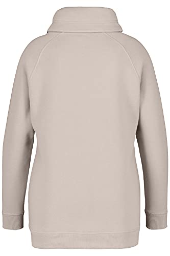 Ulla-Popken-Damen-Stehkragen-Raglanaermel-Sweatshirt