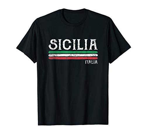 Vintage Sicilia Italy Italia Souvenir Italian Sicily T-Shirt