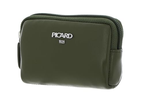 Étui à clés Picard Bingo cuir véritable olive petit format zippé