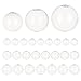 PandaHall 32 Stück 20/25/30 mm Mini-Glaskugel Flasche Globus Hohlkugel Wunschglaskugel Flasche Kristallglaskuppel Abdeckung Geblasene Glasperlen Für DIY Schmuck Anhänger Ohrring Basteln