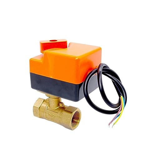 Válvula de bola motorizada de 1.25 pulgadas BSP 24VDC con control de 3 cables e interruptor 2