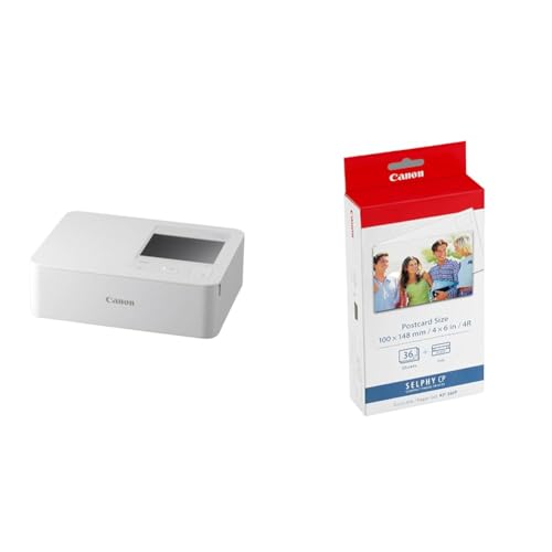 �y�Z�b�g�����z�L���m�� �R���p�N�g�t�H�g�v�����^�[ SELPHY CP1500 �z���C�g ���� + �J���[�C���N/�y�[�p�[�Z�b�g KP-36IP (�|�X�g�J�[�h)