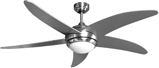 HEPOLUZ Ceiling Fan, 52", Silver
