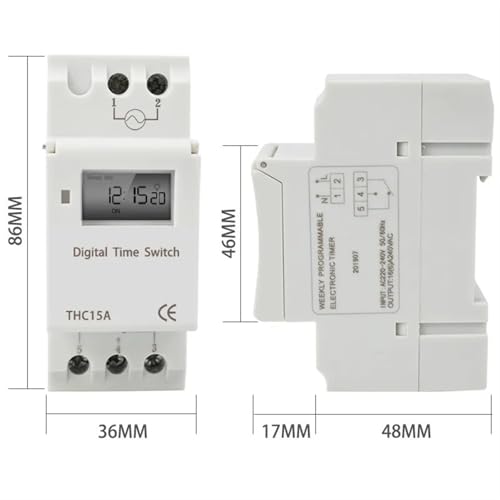 Montage rail DIN pour programmateur de chauffage et éclairage de maison - 3