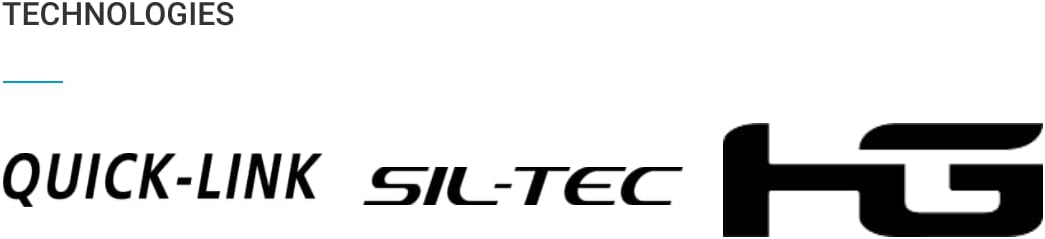 Shimano Quick-Link, SIL-TEC, and HG technology logos