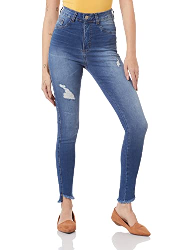 Calça Heart, Indígo, 42 - Sawary Jeans, Feminino