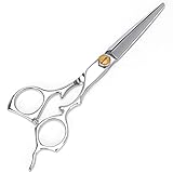 Professional Hair Cutting Scissors - 6.5' Deluxe Ultra Sharp Barber & Salon Scissors/Shears by QOOQI - Japanese Stainless Steel