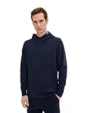 Langärmlig mit Kapuze TOM TAILOR Herren Sweatshirt 1035565, 10668 - Sky Captain Blue, XL