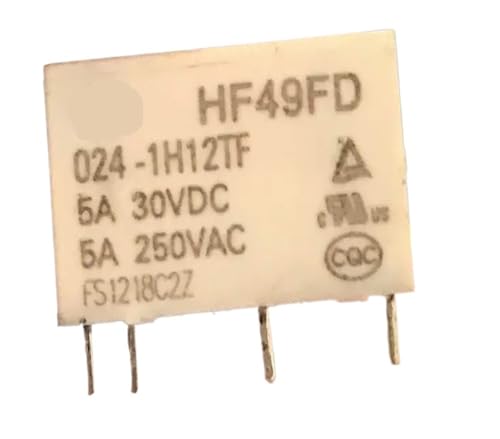 Relé de 4 pines HF49FD 012-1H12G con alta capacidad de conmutación 5A