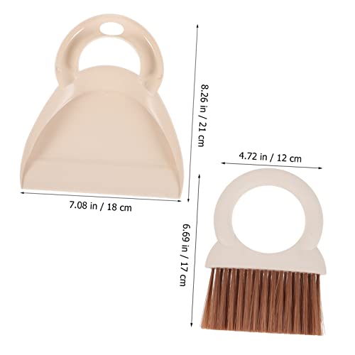 BCOATH Kleiner Kehrschaufel Satz mit Praktischem Besen Handbesen und Kehrschaufel für Schreibtisch Tastatur und Laptop Tragbares Reinigungsset für Haustiere und Alltägliche – Bild 6