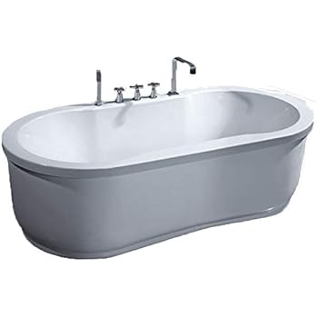 Freestanding Jetted Massage Hydrotherapy Bathtub Indoor Whirlpool Hot Bath Tub Amazon Com