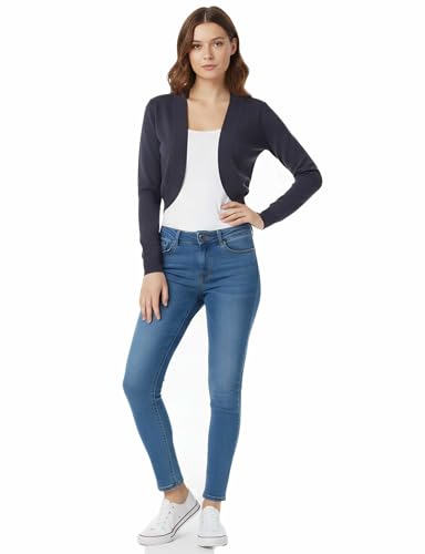 Image of Allsense Women's 3 /4 Sleeve Bolero Shrug for Dresses | Open Front Cropped Cardigan, Lightweight Knit Dress Cover Up
