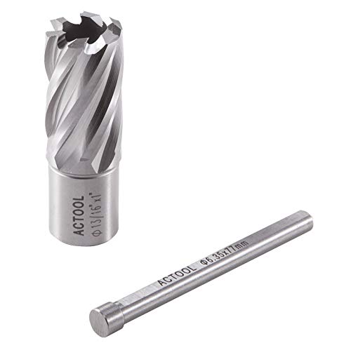 Image of 13 /16 inch Diameter x 1 inch Depth of Cut HSS ANNULAR Cutter with 3 /4'' Weldon Shank