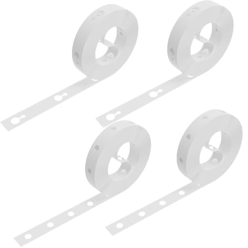 Guirlanda de balões, 4 rolos de fita de balões, 5 m, arco de balões, orifício duplo, kit para aniversário e eventos