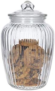 KitchenCraft Home Made Large Glass Storage Jar, 2.2 Litres - Clear