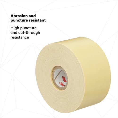 Image of 3M Varnished Cambric Tape 2520, 2 in x 36 yds, Yellow, 1 Roll