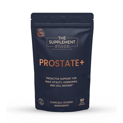The Supplement Stack Prostate+ | 12-in-1 Advanced Prostate & Male Health Formula with Beta-Sitosterol Zinc Selenium Pumpkin Seed Pygeum and More for Hormones Vitality & Cellular Protection