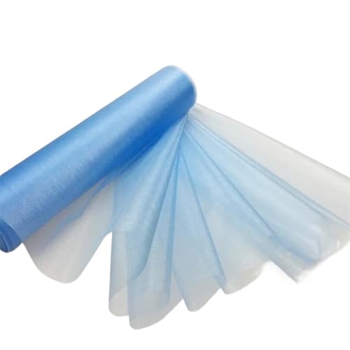 Maille de tulle bleu de 6 pouces x 10 yards pour des décorations de table et chemins festifs
