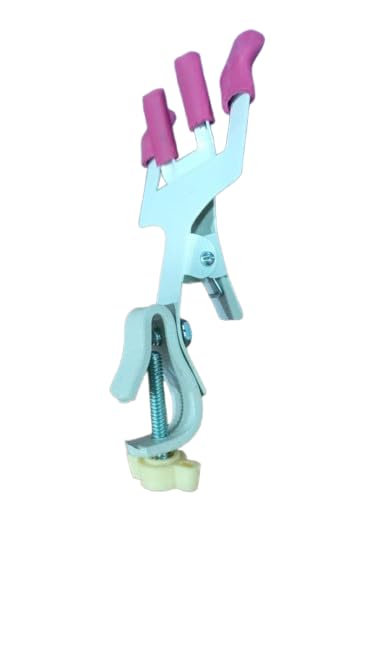 RASAYAN Single Fisher Type Burette Clamp – Powder Coated, Heavy‑Duty Laboratory Clamp for Schools, Colleges & Industrial Use-image-1