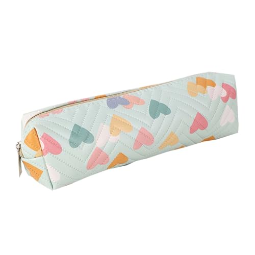 Image of Small Pencil Pouch Cute Makeup Heart Pen Bag Women Office Stationery Comestic Bag