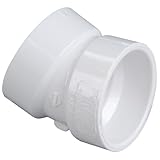 NIBCO - K07940C C4808 3 HXH 22 1/2 ELBOW PVC, White, C48083, 3 Inch