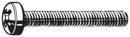 M8-1.25 x 40 mm. Raised Cheese Head Phillips Machine Screw, 25 pk.