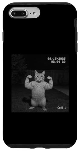 Funny Cat Flexing On Security Camera X}zP[X iPhone 7 Plus/8 Plus p