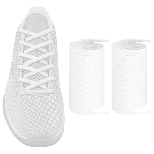 [Endoto] �V���[���[�X for Kobe 6 for �R�[�r�[6�A7MM �t���b�g �����p �X�j�[�J�[ �C�R �C�Ђ� ���Ђ� Shoe Laces Shoelaces(�F:�z���C�g�A�T�C�Y:137.2cm)