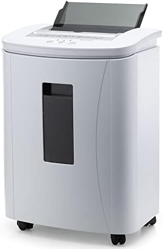 iOCHOW Auto Feed Paper Shredder: 150-Sheet Micro Cut Security Level P-4 Shreds Document & Credit Card Quiet Commercial Heavy Duty Shredder Continuous Running Time 30 Mins with 6.6 Gallon Pull-Out Bin