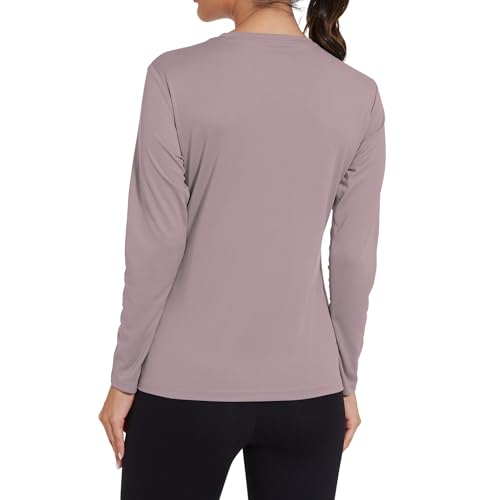 5 Pack Women Long Sleeve Shirts Running UV Rash Guard Casual Tops Sun Protection Workout Hiking T Shirts for Women2