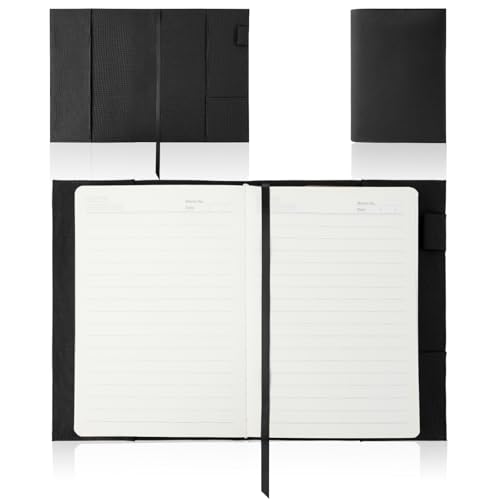 YooFa A5 ブックカバー 厚い本対応 メンズ ブックカバー 手帳カバー ノートカバー しおり付き ペンクリップ付き カード収納口付き 防水 教科書/手帳/漫画/文芸誌/専門書保護 電車読書・オフィス対応 ソフトカバー 高級感 軽量 おしゃれ 本カバー