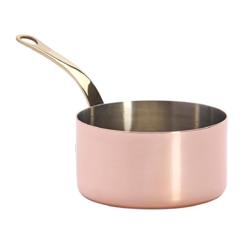 DE BUYER Mini Ladle, 10 cm, Stainless Steel, Brown, 22.81 x 21.01 x 9.19 cm