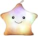 Cojín Luminosas LED Estrellas Peluche Almohadas Muñeca, Almohada con Luces Almohada Felpa Luminoso y Suave Buen Regalo para Niños Decoración de Sofá Salón Cama de Hogar, Type A