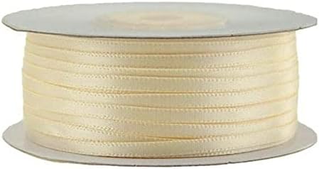Ivory Satin Ribbon 1/8 inch 100 Yards