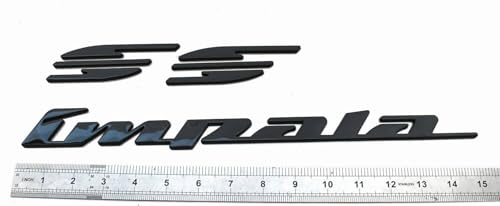 Image of Pair Set 1994-1996 Impala Ss Emblems Rear Quarter Panel 3D Letter Badge Car Nameplate Replacement for Impala (Chrome)