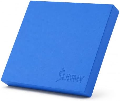 Sunny Health & Fitness Large Blue High-Density Foam Balance Pad