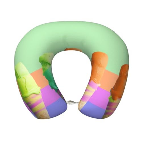 Almohada cuello espuma viscoelástica ergonómica negro miniatura 1