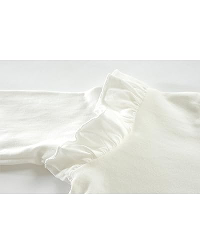 3rd Birthday Outfits for Toddler Girls 3 Birthday Shirts Ruffle Long Sleeve Dinosaur Butterfly Mermaid Tee Tops4