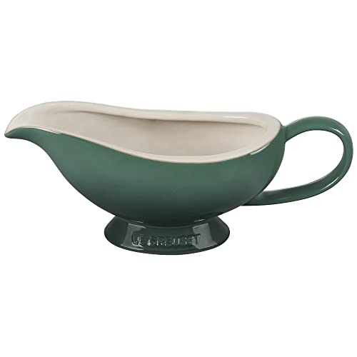 Image of Le Creuset Heritage Stoneware Gravy Boat, Artichaut