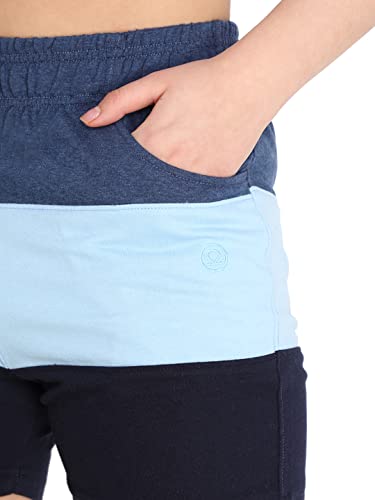 Image of CHKOKKO Women's Regular Cotton Regular Fit Plain Shorts for Women